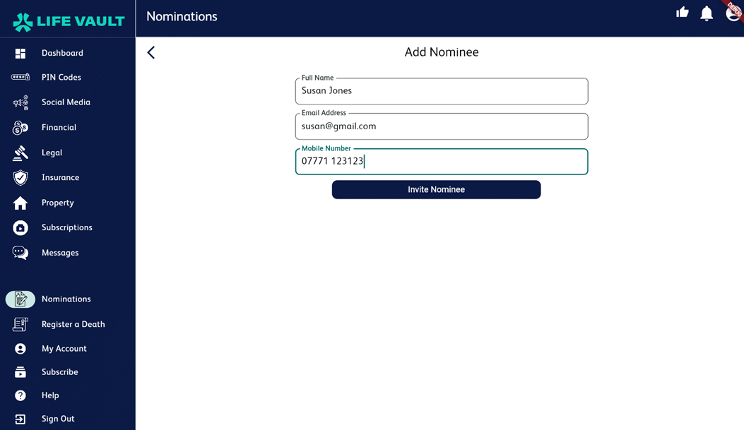sign up